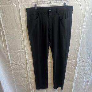 Men's Black Slim Fit Performance Pants